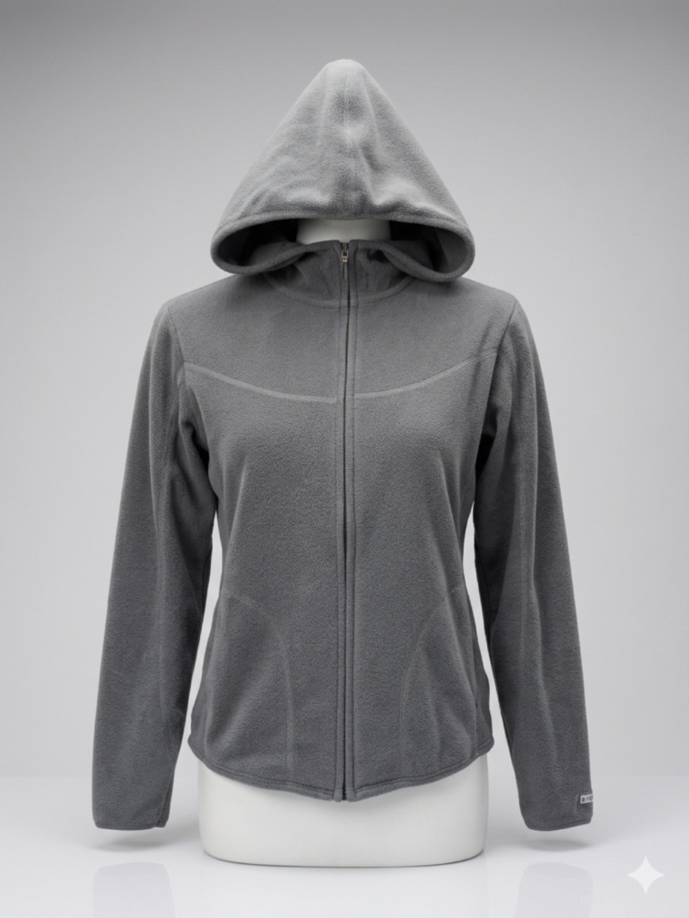 Columbia Women’s Gray Full Zip Fleece Hoodie Jacket Size Medium Super Soft